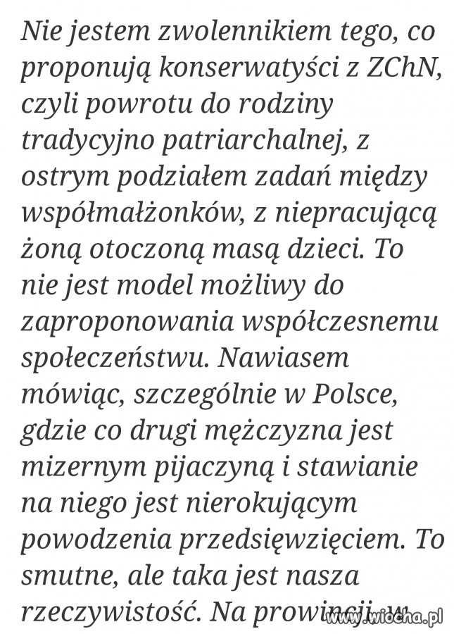 Taki cytat. Zbawca Jarosław o Polakach