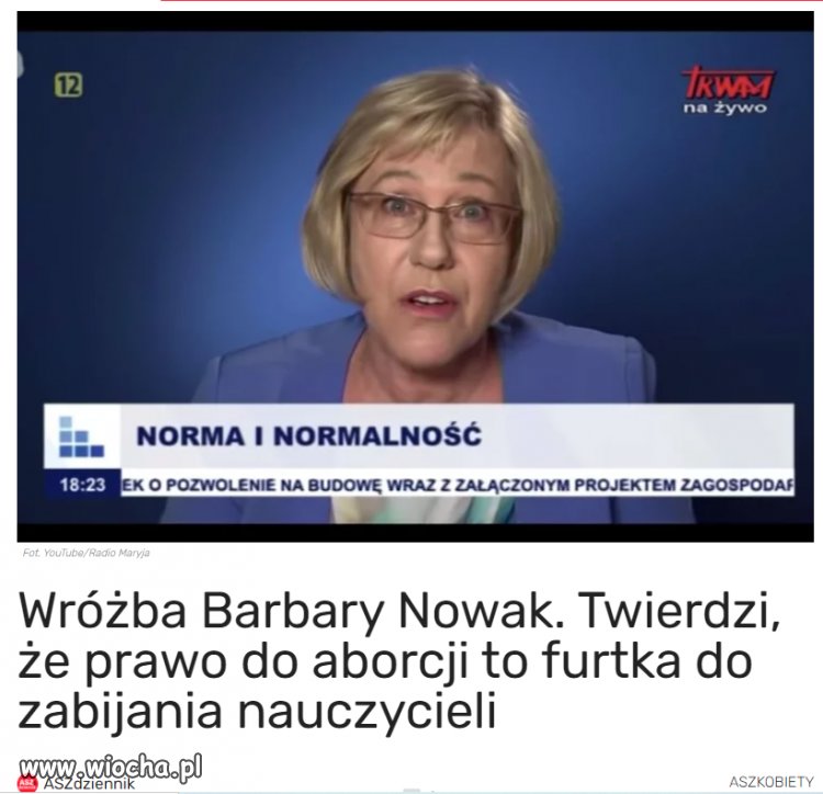 Wróżba Barbary Nowak