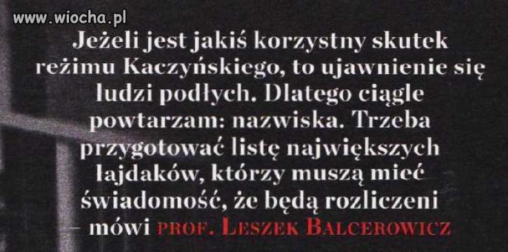 Lista Hanby! Kiedy ostatni zostali pierwszymi...