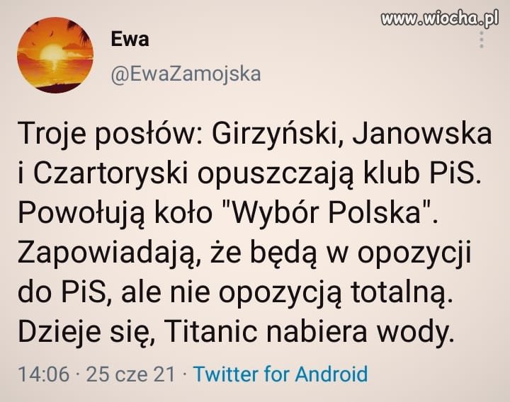 Czyżby coś drgnęło ?