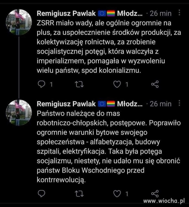 A tymczasem w czerepie bolszewika coś się tli.