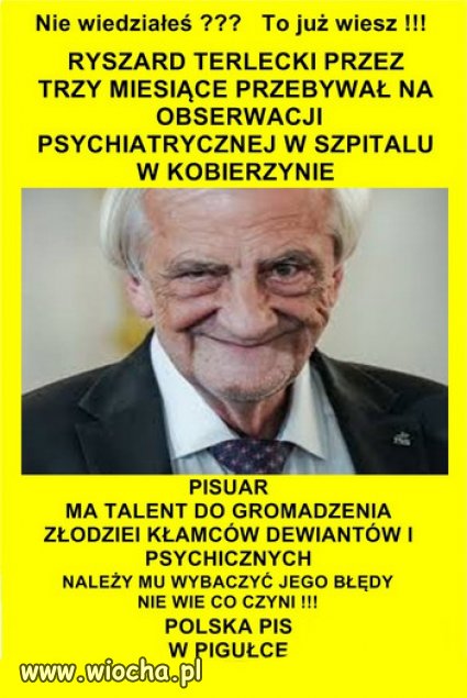 Wicemarszałek Sejmu Terlecki... 