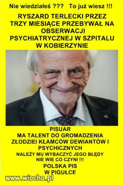 Wicemarszałek Sejmu Terlecki... 