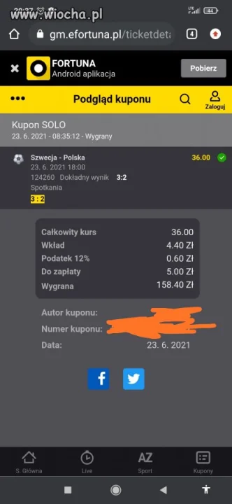 Patriota 150zl do przodu 