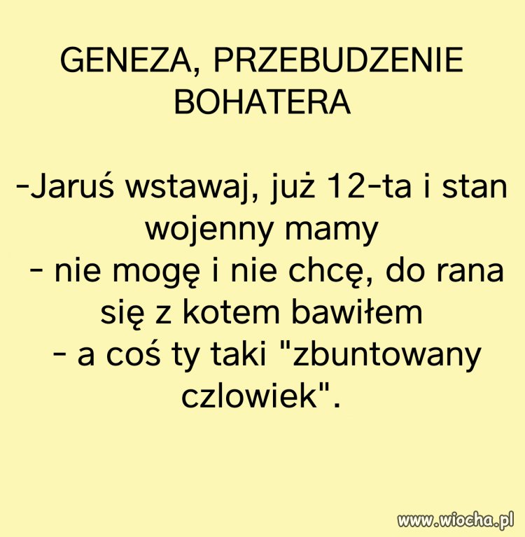 Tak się rodzi ...