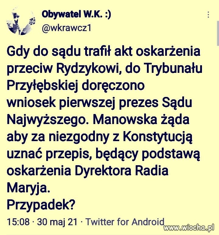 Tadeusza PiS nie rusza ...
