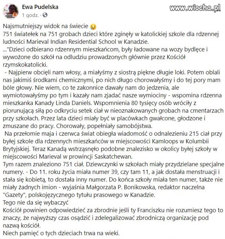Hańba dla Kościoła Katolickiego jeszcze cięższa niż w Irlandii.