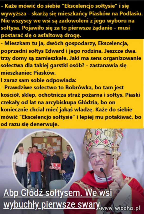 Głódź sołtysem. We wsi wybuchły pierwsze swary
