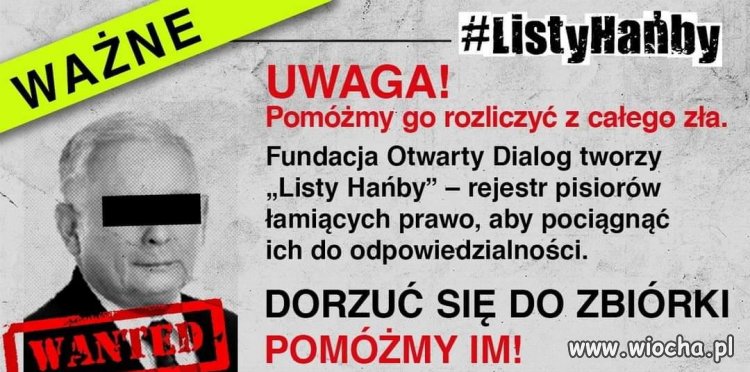 List hańby