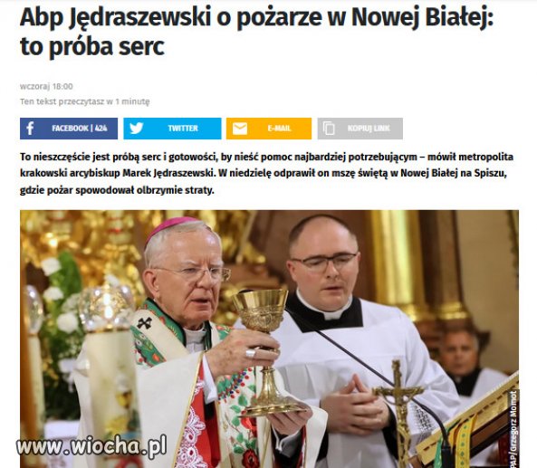 Jestem przekonany że sekta kościola, pomoże finansowo
