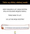 Wyliczyła bez problemu, połowa to połowa