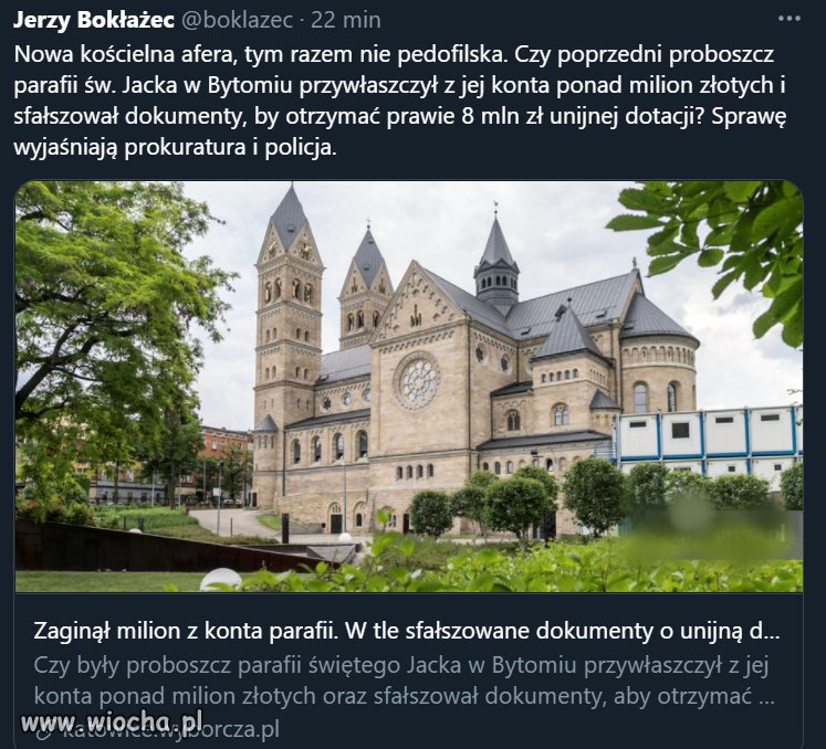 Nowa kościelna afera, tym razem nie pedofilska. 
