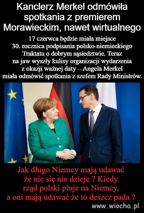 Rząd polski pluje, a Niemcy mówią że deszcz pada 