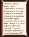 Karcenie małoletnich w świetle Konstytucji RP
