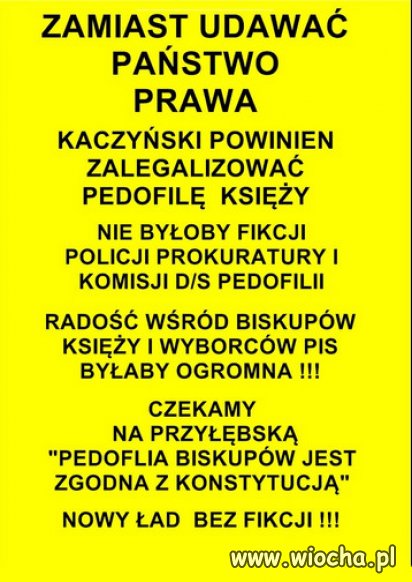 Dlaczego tyle fikcji w PiS, nie lepiej zalegalizowac?