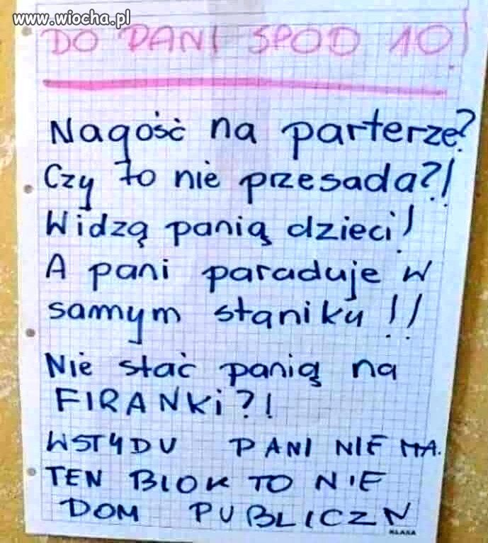 Ludzie to przyzwoitości nie mają!