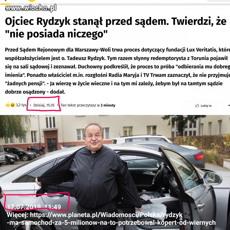 Daj Tadziowi na tacę! Bo na pewno biedny jest!