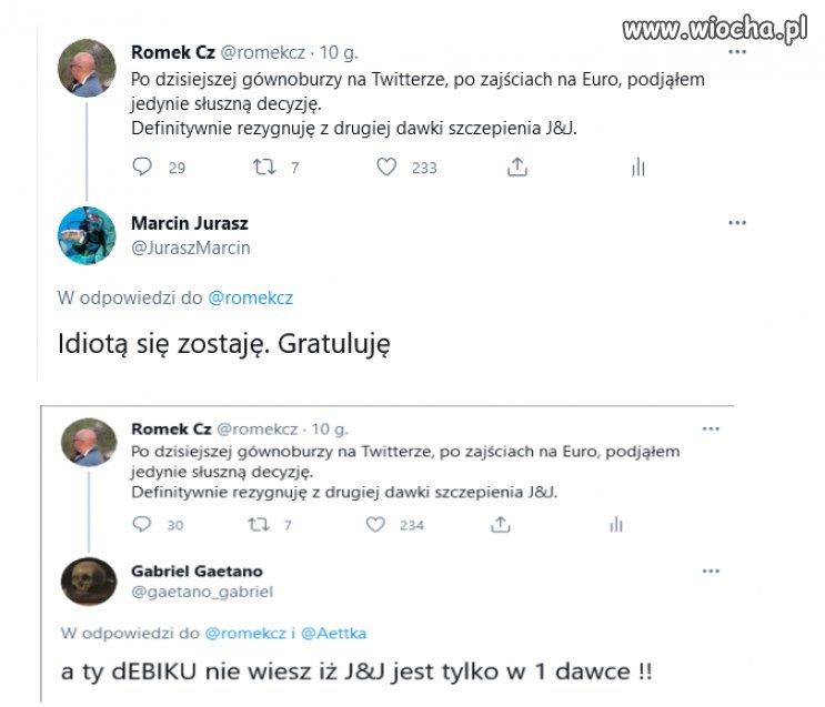 Fajny ten Twitter. Dórzo óczy