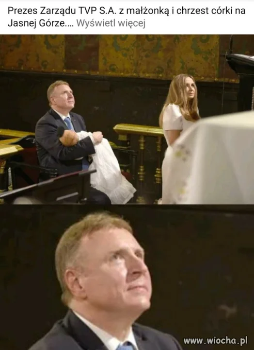 Klęczy pod figurą, diabła ma za skórą