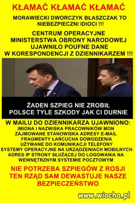Z gamoniami Kaczynskiego Polska nie potrzebuje wrogow!