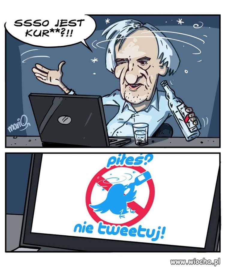 Piłeś ?  Nie tweetuj 