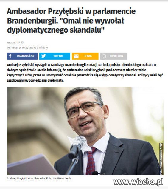Heiner Klemp stwierdził, że przemówienie było :