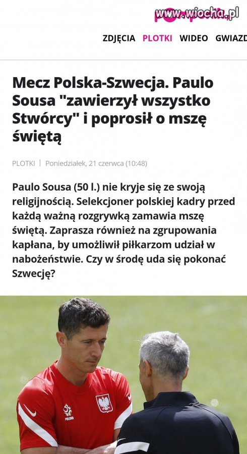 Już nawet piłkę kopaną przykrył szary, klerykalny całun?
