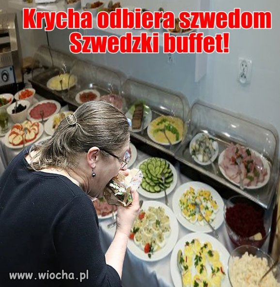 Zadławi się.