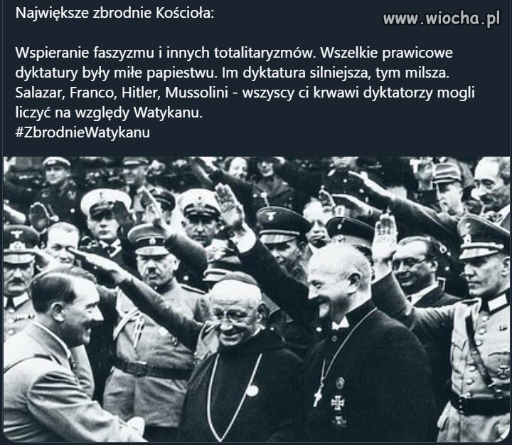 Największe zbrodnie kościoła
