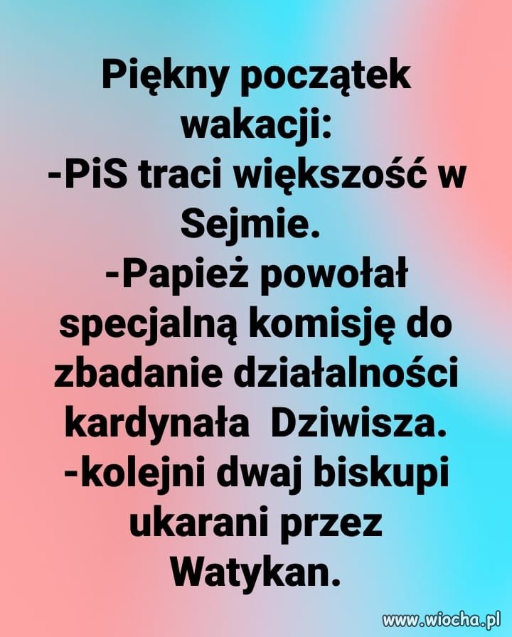 Piękny początek. I oby tak dalej ...