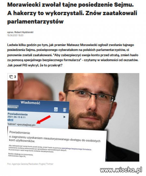 Politycy PiS pod ostrzałem cyberprzestępców.