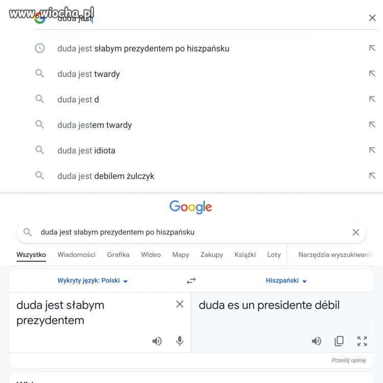 Google prawdę ci powie nawet jak...
