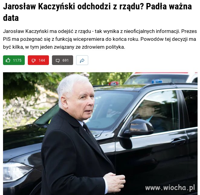 I co z tego że odejdzie