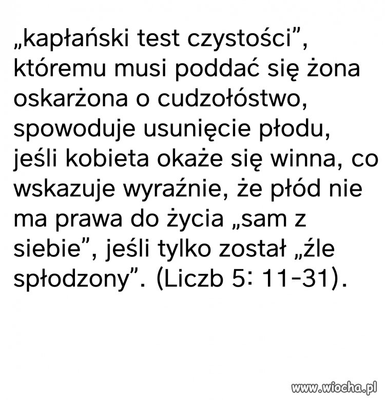 Słowo boże... Jeden z wielu przykładów