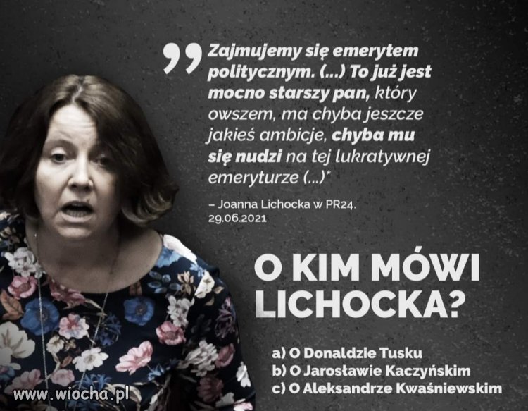 Ciekawe o kogo może chodzić? 