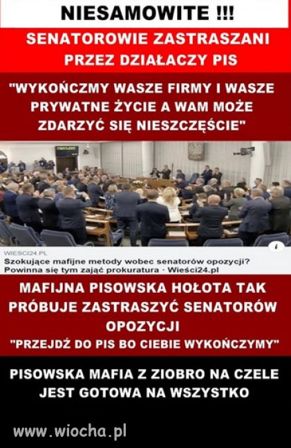 Mafijne metody PiSowskiej holoty?