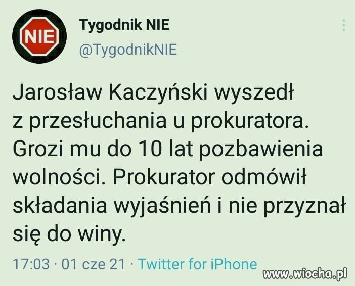 ...nie przyznał się 
