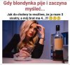 Blondynka i myślenie