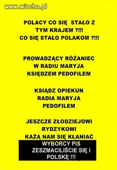 Wyborcy PiSu ze wsi, zeszmaciliscie Polske i siebie!