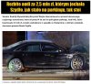 Limuzyna którą jechała Szydło, jak stała na parkingu, tak stoi. 