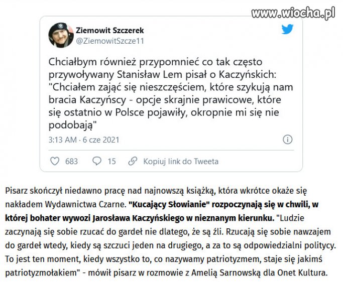 Stanisław Lem krytykował nie tylko Tokarczuk.