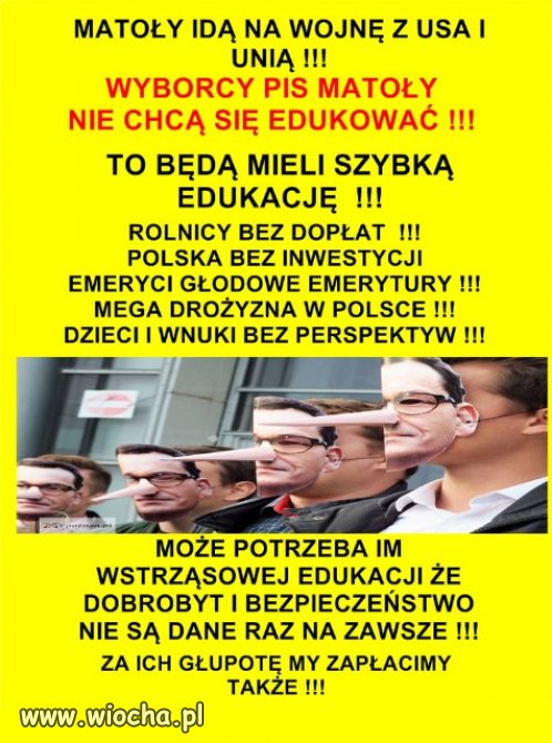 PiS wyniosły do władzy: hołota, chamy i prostacy, głupi naród 