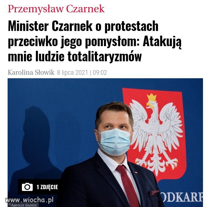 Powiedział ten który chce wprowadzić totalitaryzm do szkół i uczelni...