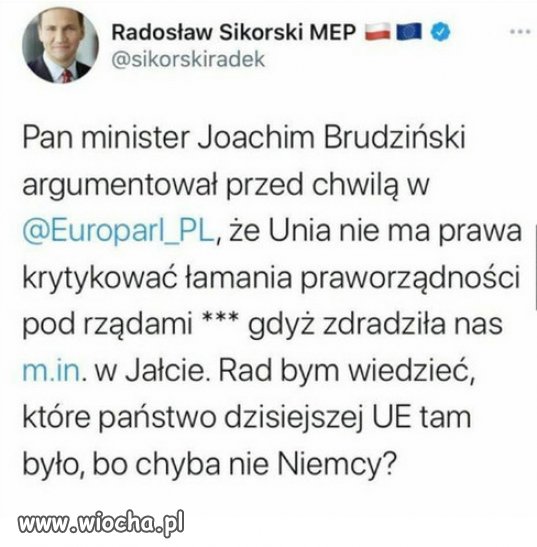 Ktoś chyba powinien zmienić nazwisko na Bredziński