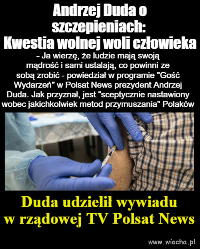 Wywiad w rządowej TV