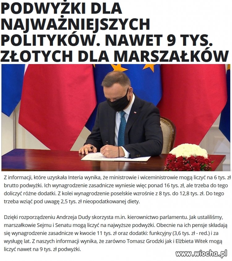 PiS przekupuje posłów podwyżkami 5000zł