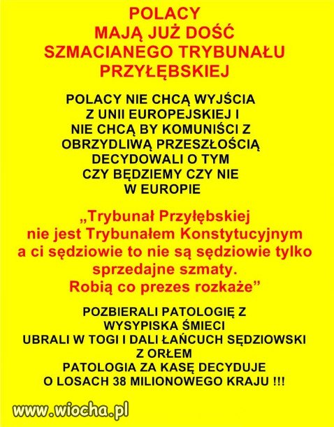 Parodia Trubunalu, na potrzeby dyktatury Kaczynskiego!