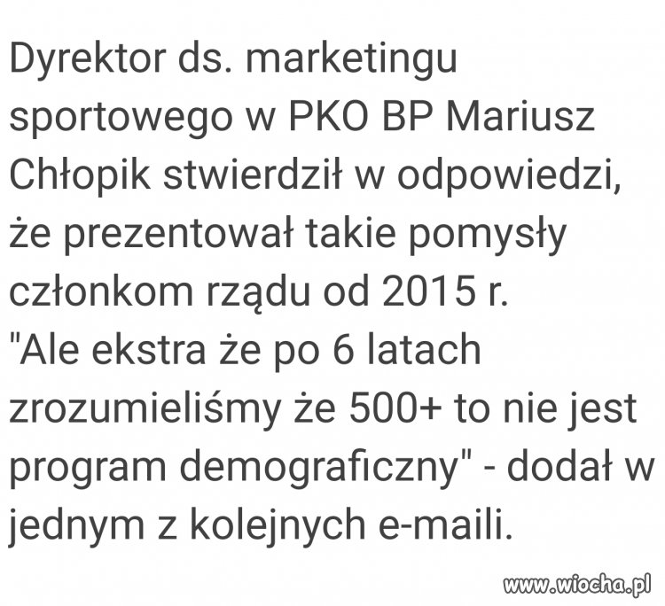 To oczywiste. Polacy dali się kupić za własne