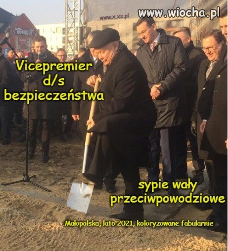 Vicepremier przy robocie