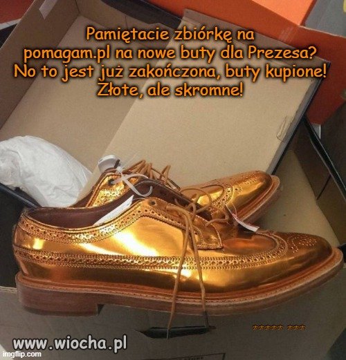 Nowe buty Prezesa